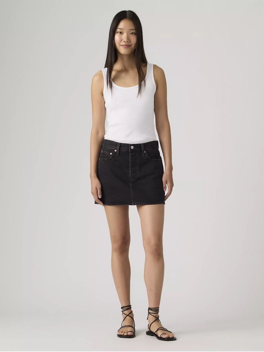 Levi’s Icon Skirt Distressed Black